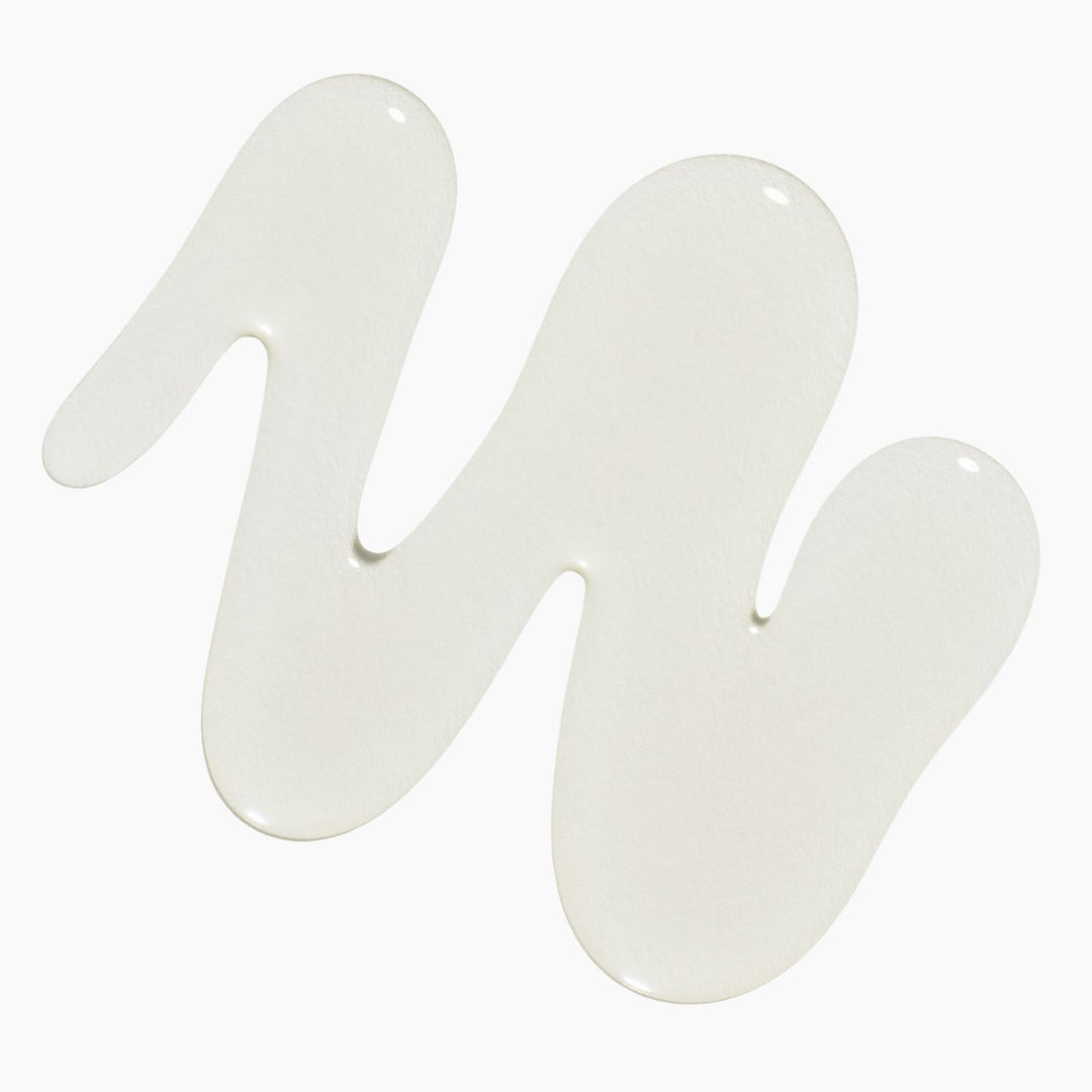 White abstract gel pattern on a white background
